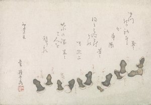 Egoyomi with mushrooms as phalli