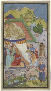 Episode from the Love Story of Laila and Majnun, Majnun Talking to Laila in Front of a Tent