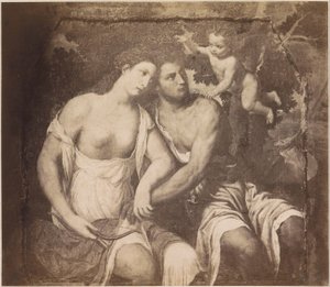 Photoreproduction of the Painting Venus and Adonis after Paris Bordone by Anonymous