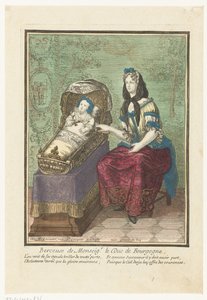 French King in a Cradle by Anonymous
