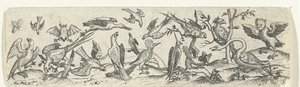 Frieze with Birds, Including Goose and Bat