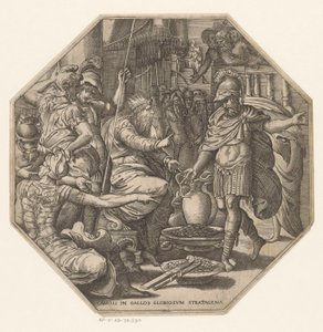 Furius Camillus Before a King by Anonymous
