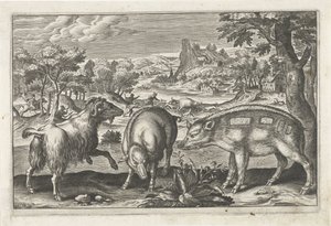 Goat and Pigs (Four-Legged Animals Series) (Animalivm Qvaddrvpedvm Series) by Anonymous