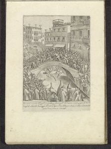 Fight for a Bridge in Venice by Anonymous