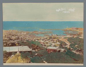 View of Genoa and the Ligurian Sea, Italy (Panorama from Righi Restaurant at Castellaccio) by Anonymous