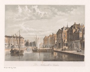 View of the Aalmarkt in Leiden