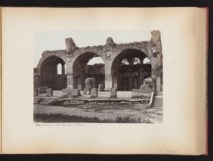 View of the Basilica of Maxentius on the Roman Forum in Rome, Italy by Anonymous
