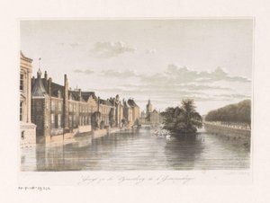 View of the Hofvijver in The Hague by Anonymous