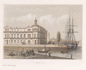 View of the Royal Dutch Yacht Club in Rotterdam