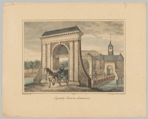 View of the Leidsepoort in Amsterdam by Anonymous