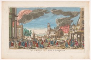 View of the Capture and Plundering of Bergen op Zoom by the French in 1747 by Anonymous