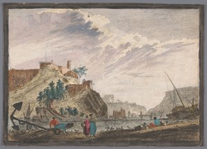 View of a Harbor with Rocks