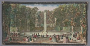 View of the Bassin des Muses in the Garden of the Château de Marly