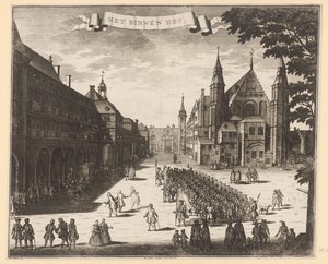 View of the Binnenhof in The Hague by Anonymous