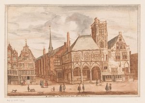 View of the Old Town Hall in Amsterdam