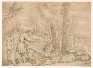Group of Blind People in a Landscape by Anonymous