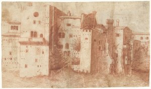 Group of Houses in a City by Anonymous