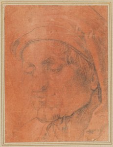 Head of a Man in a Cap by Anonymous