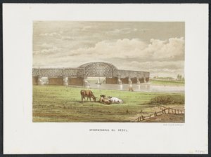 Hedel Railway Bridge over the Maas, 1870 (series title: The Main Railway Bridges in the Netherlands) by Anonymous