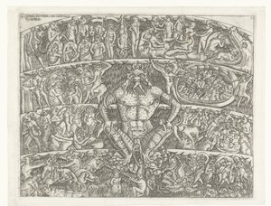 Hell with Satan and Punishment of Sinners by Demons by Anonymous