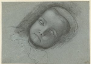 Head of a Dead Child, Lying on Bed by Anonymous