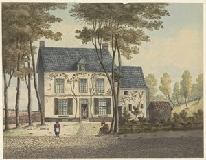 Headquarters of Wellington Seven Plates of Waterloo and Surroundings (series title) by Anonymous