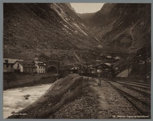 Entrance to the Gotthard Tunnel at Göschenen