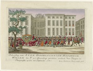 Inauguration of the Prince of Orange, 1787 by Anonymous