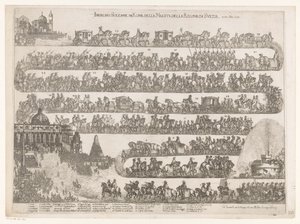 Entry into Rome of Queen Christina of Sweden (Ingresso Solenne in Roma della Maestra della Regina di Svezia ai 23 xbre 1655) by Anonymous