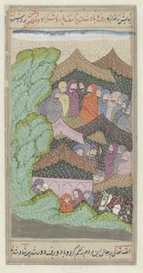 Isfandiyar with Army in Snowstorm by Anonymous