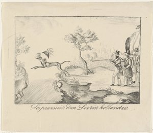 Hunting a Greyhound, 1830 by Anonymous