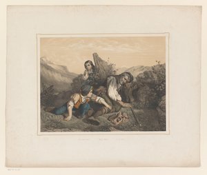 Boy Trying to Steal from a Sleeping Man by Anonymous