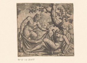 Jupiter and Antiope by Anonymous