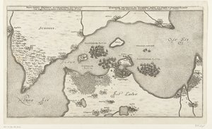 Map of the Naval Battle between the Swedish and Danish Fleets in the Belt, 1644 (Freti Danici Orsundt Accuratissima Delineatio cum Regis Sueciae, Daniae et Hollandia classibg. Ao. 1644)