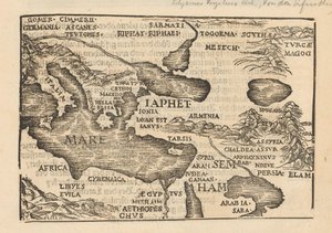 Map of Part of the Mediterranean Coast and the Persian Empire