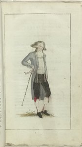 Cabinet of Fashion and Taste 1791, pl. I: Petit Maitre