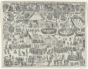 Fair on a Square in The Hague, 1845