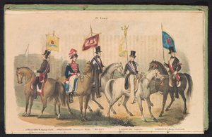 Costumes and Banners of the Honor Guards of Amsterdam, Delft, and Leiden, 1840-1842 by Anonymous