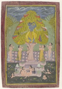 Krishna Stealing the Clothes of Gopis