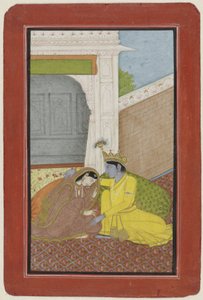 Krishna and Radha by Anonymous