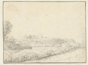 Landscape with a Castle Near the Bank of a River by Anonymous