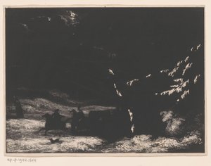Landscape with Riders by Anonymous