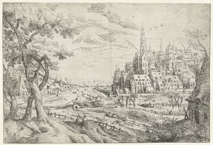 Landscape with City (Seven Landscapes) by Anonymous