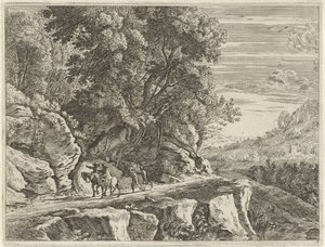 Landscape with Two Riders by Anonymous