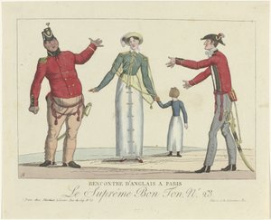 The Supreme Good Taste, 1800-1815, No. 23: Meeting of the English in Paris by Anonymous