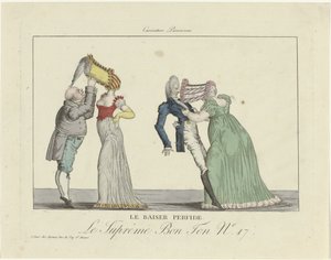 The Supreme Good Taste. Parisian Caricature, 1800-1815, No. 17: The Treacherous Kiss