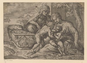Mary with the Christ Child, John the Baptist, and Elizabeth