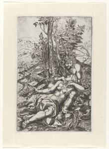 Medoro and Angelica in a Landscape by Anonymous