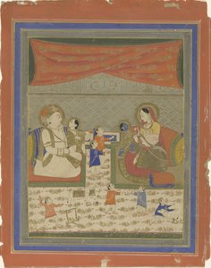 Nanda and Yasoda with Krishna and Balarama by Anonymous
