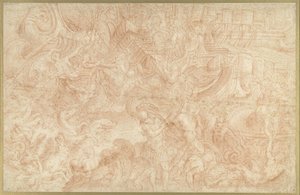 Neptune Intervenes in a Sea Battle by Anonymous